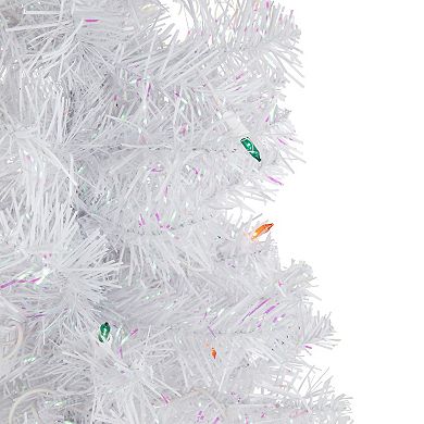 Northlight Seasonal 2-ft. Multicolored Pre-Lit Rockport White Pine Artificial Christmas Tree