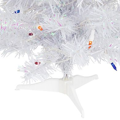 Northlight Seasonal 2-ft. Multicolored Pre-Lit Rockport White Pine Artificial Christmas Tree
