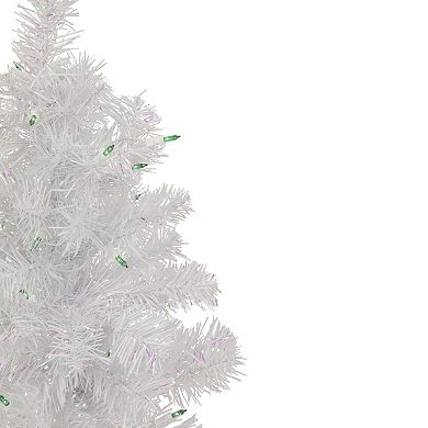 Northlight 2' Lighted Rockport White Pine Artificial Christmas Tree Green Lights