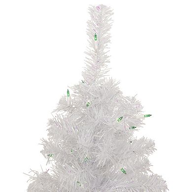 Northlight 2' Lighted Rockport White Pine Artificial Christmas Tree Green Lights
