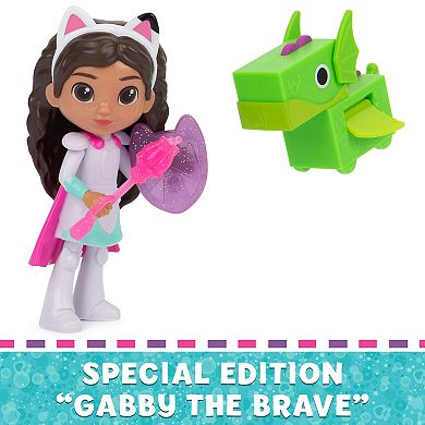 Gabby's Dollhouse Knight Gabby Toy Figure Set with Surprise Toy & Mini Dragon Pal