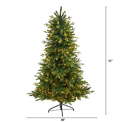 nearly natural 6-ft. LED Montreal Spruce Artificial Christmas Tree