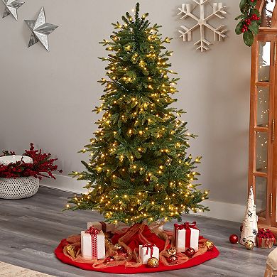 nearly natural 6-ft. LED Montreal Spruce Artificial Christmas Tree