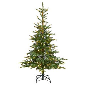 nearly natural 5-ft. Pre-Lit Layered Washington Spruce Artificial Christmas Tree
