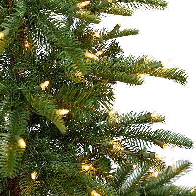 nearly natural 5-ft. Pre-Lit Layered Washington Spruce Artificial Christmas Tree