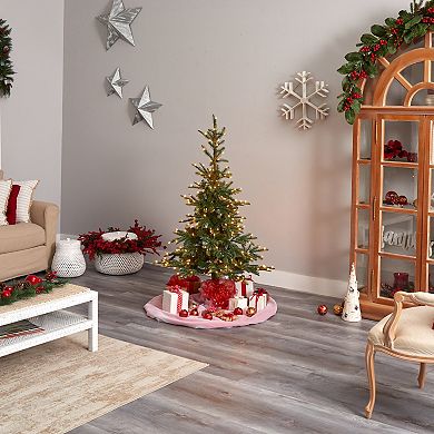nearly natural 5-ft. Pre-Lit Layered Washington Spruce Artificial Christmas Tree