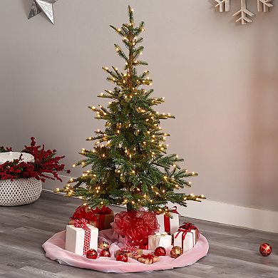 nearly natural 5-ft. Pre-Lit Layered Washington Spruce Artificial Christmas Tree