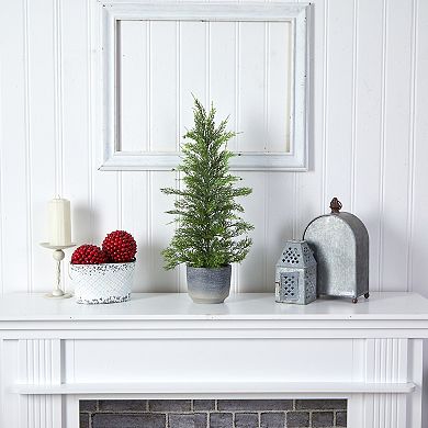 nearly natural 27-in. Californian Cedar Artificial Tree