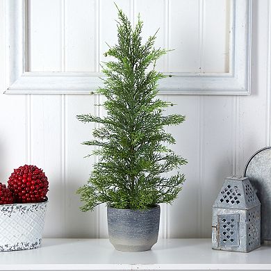 nearly natural 27-in. Californian Cedar Artificial Tree