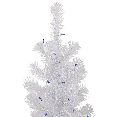 Northlight 4-ft. Pre-lit Blue Lights Rockport White Pine Artificial ...