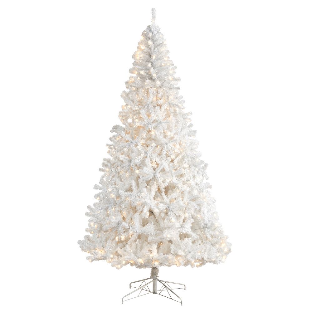 nearly natural 9-ft. LED White Artificial Christmas Tree