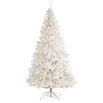 nearly natural 9-ft. LED White Artificial Christmas Tree