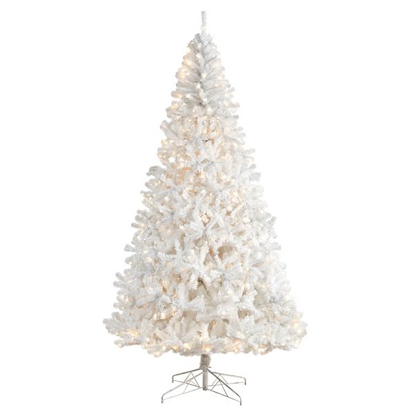 nearly natural 9-ft. LED White Artificial Christmas Tree