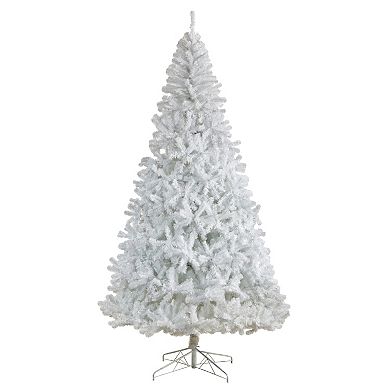 nearly natural 9-ft. LED White Artificial Christmas Tree
