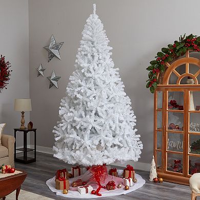 nearly natural 9-ft. LED White Artificial Christmas Tree