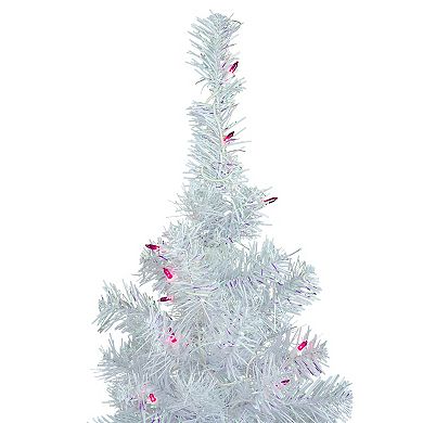 Northlight 3-ft. Pre-lit Pink Lights Rockport White Pine Artificial Christmas Tree