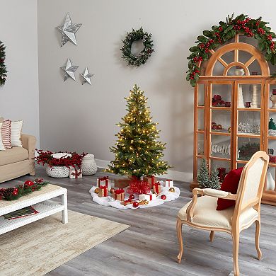 nearly natural 5-ft. Pre-Lit North Carolina Spruce Artificial Christmas Tree