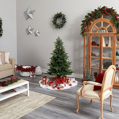 nearly natural 5-ft. Pre-Lit North Carolina Spruce Artificial Christmas Tree