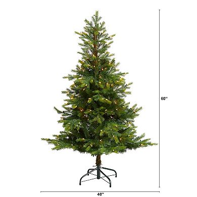 nearly natural 5-ft. Pre-Lit North Carolina Spruce Artificial Christmas Tree