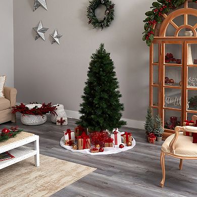 nearly natural 5-ft. Pre-Lit Slim West Virginia Mountain Pine Artificial Christmas Tree