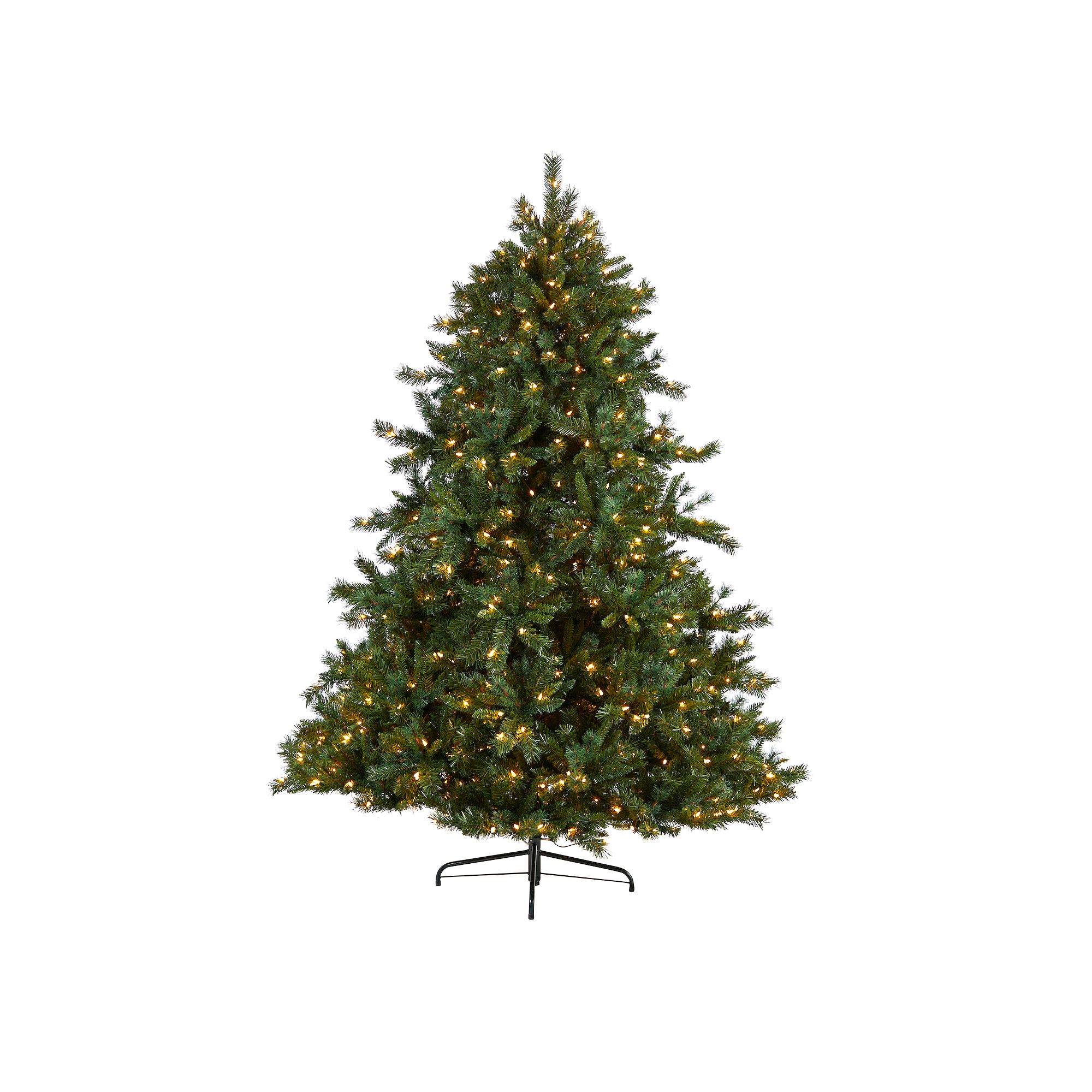 nearly natural 8-ft. Pre-Lit Wyoming Mixed Pine Artificial Christmas Tree, 