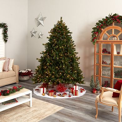 nearly natural 8-ft. Pre-Lit Wyoming Mixed Pine Artificial Christmas Tree