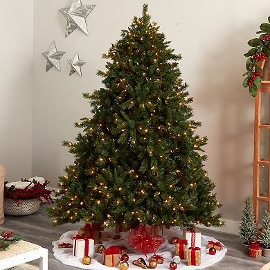nearly natural 8-ft. Pre-Lit Wyoming Mixed Pine Artificial Christmas Tree