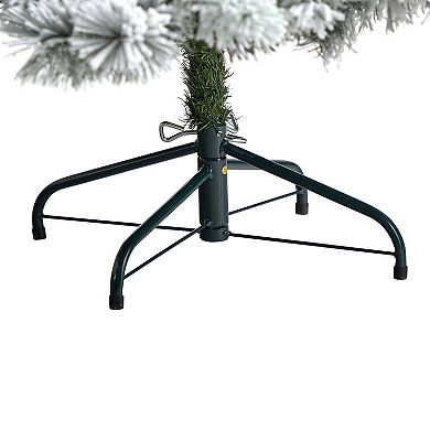 nearly natural 6-ft. Pre-Lit Flocked Oregon Pine Artificial Christmas Tree