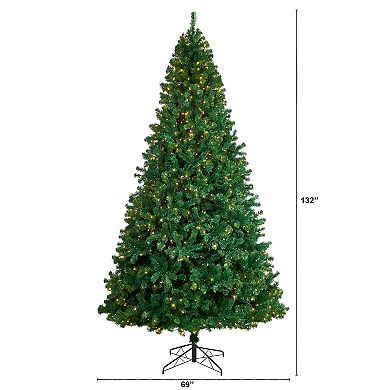 nearly natural 11-ft. LED Northern Tip Artificial Christmas Tree