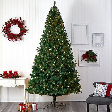 nearly natural 11-ft. LED Northern Tip Artificial Christmas Tree