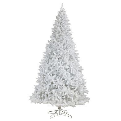 nearly natural 11-ft. LED White Artificial Christmas Tree