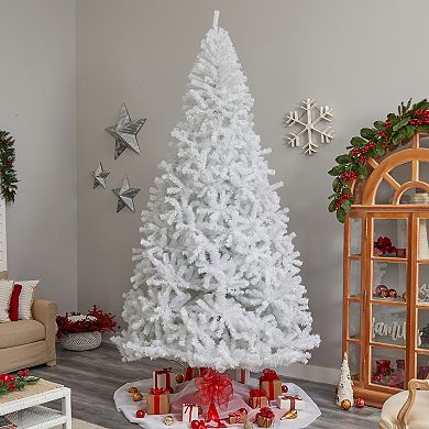 nearly natural 11-ft. LED White Artificial Christmas Tree
