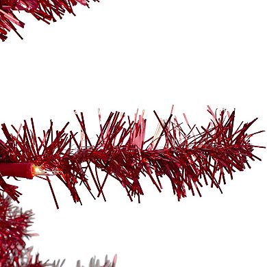Northlight 4-ft. Pre-Lit Clear Lights Slim Red Artificial Christmas Tree