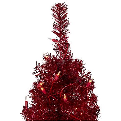 Northlight 6' Pre-Lit Pencil Red Artificial Christmas Tree - Clear Lights