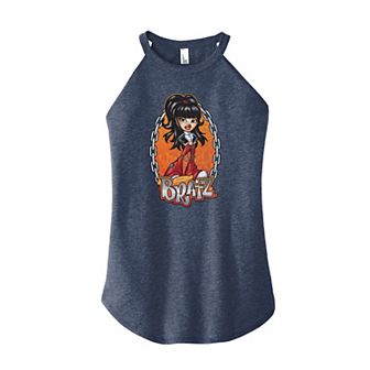Juniors' Bratz Chain Flames Jade High Neck Tank Top