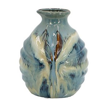 A&B Home Reactive Glazed Vase Table Decor