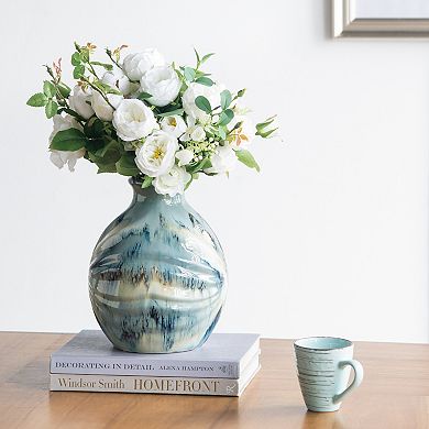 A&B Home Reactive Glazed Vase Table Decor