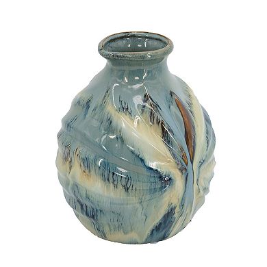 A&B Home Reactive Glazed Vase Table Decor