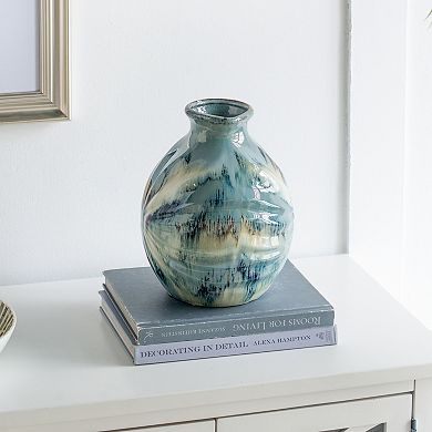 A&B Home Reactive Glazed Vase Table Decor
