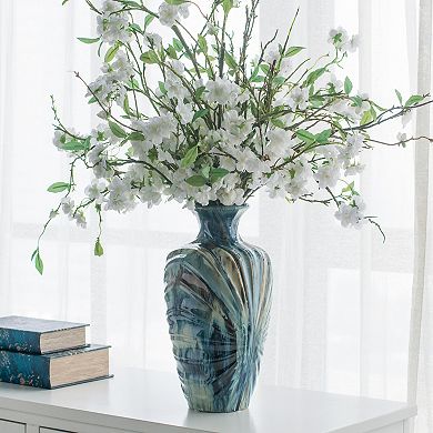 A&B Home Reactive Glazed Vase Floor Decor