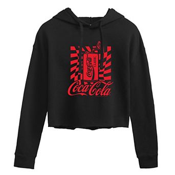 Juniors' Coca-Cola Can Cropped Graphic Hoodie