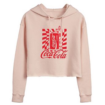 Juniors' Coca-Cola Can Cropped Graphic Hoodie