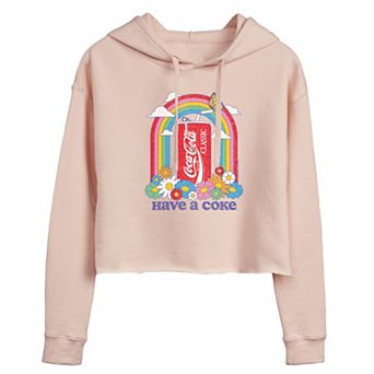 Juniors' Coca-Cola Have A Coke Cropped Graphic Hoodie