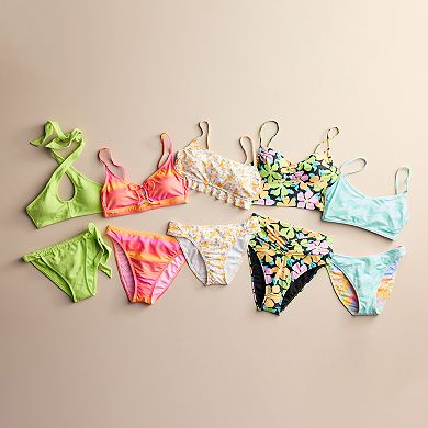 Juniors' Ninety-Nine° Tunnel Side-Tie Bikini Bottoms