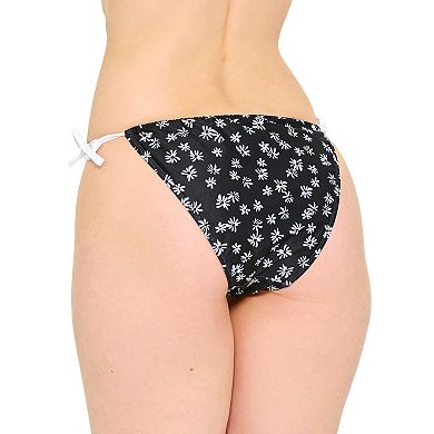 Juniors' Ninety-Nine° Tunnel Side-Tie Bikini Bottoms