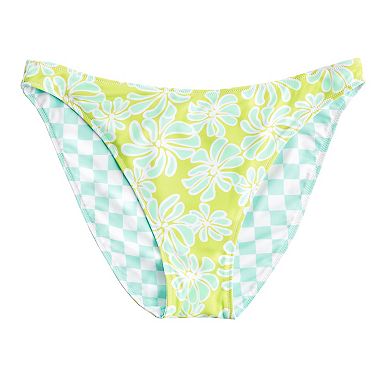 Juniors' Ninety-Nine° High Leg V-Waist Cheeky Bikini Bottoms