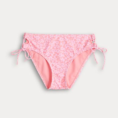 Juniors' Ninety-Nine° Lace-Up Hipster Bikini Bottoms