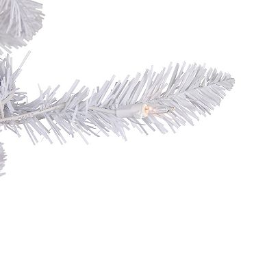 Northlight 9-ft. Pre-Lit Clear Lights Rapids White Pine Pencil Artificial Christmas Tree