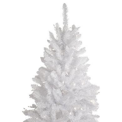 Northlight 9-ft. Pre-Lit Clear Lights Rapids White Pine Pencil Artificial Christmas Tree