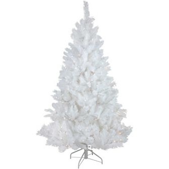 Northlight 7.5-ft. Pre-Lit Warm White LED Lights White Alaskan Pine Artificial Christmas Tree